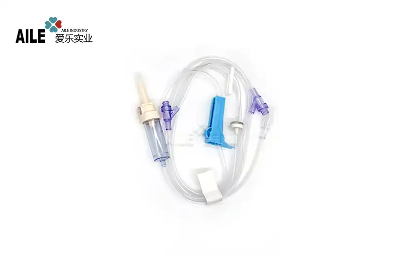 60 Drops/mL IV Infusion Set with Dual Y Injection Ports, 180cm Tube